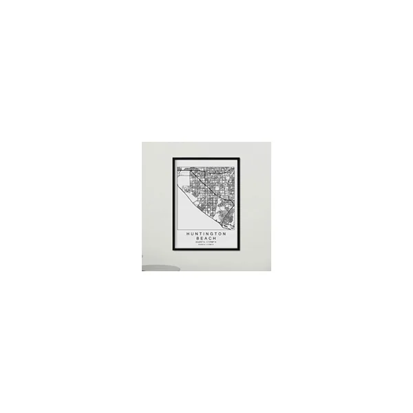 Poster NACNIC Mapa de Huntington Beach (A3) - Imagen 2