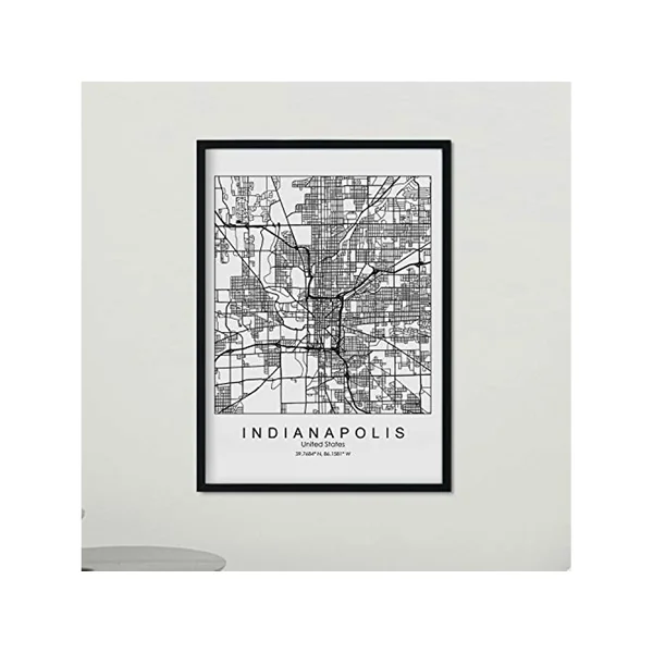 Poster NACNIC Mapa de Indianapolis (A4)
