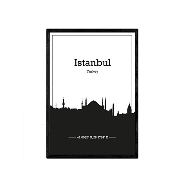 Poster NACNIC Mapa de Istanbul Turkey (A3)