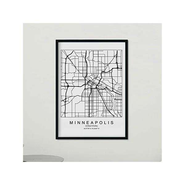 Poster NACNIC Mapa de Minneapolis (A4)