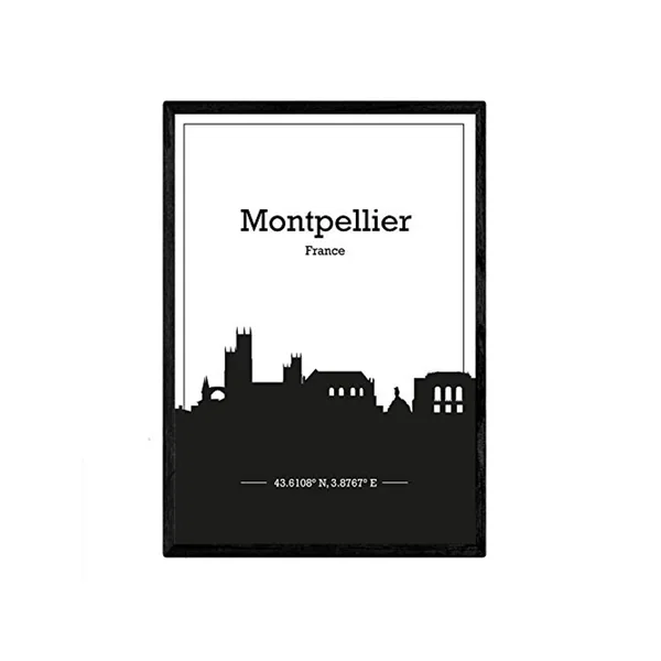 Poster NACNIC Mapa de Montpellier Francia (A4)