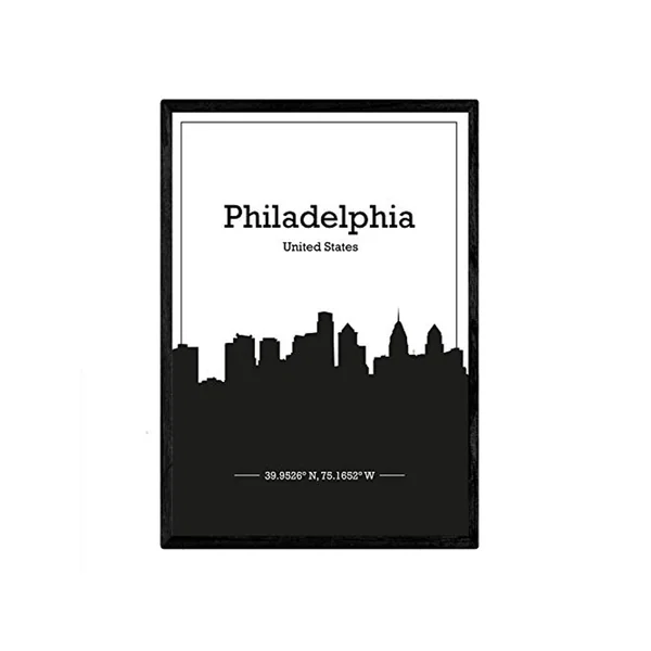 Poster NACNIC Mapa de Philadelphia USA (A4)