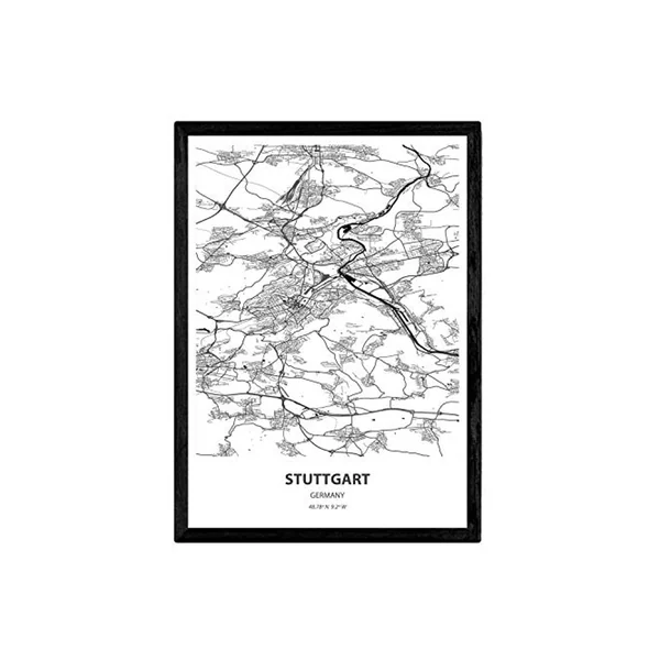 Poster NACNIC Mapa de Stuttgart (A4)