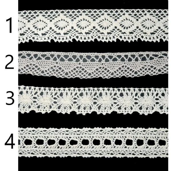 Puntilla de hilo beige PC51-1