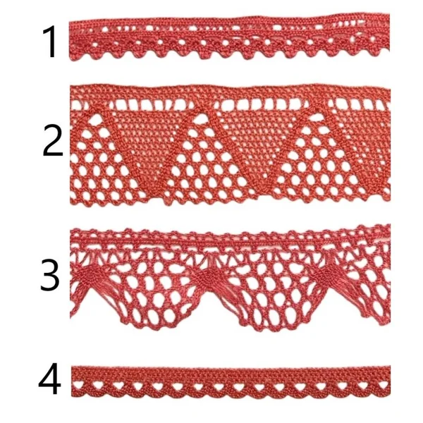 Puntilla de hilo coral PC2-2
