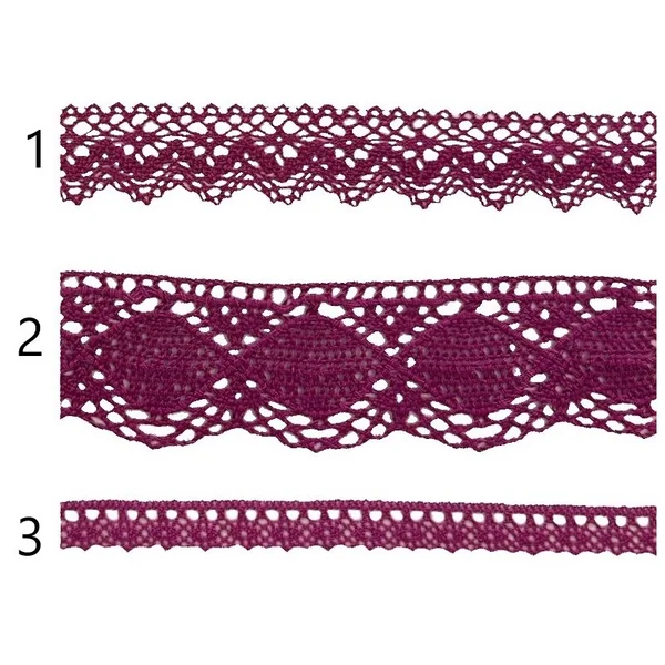 Puntilla de hilo morada PC13-9