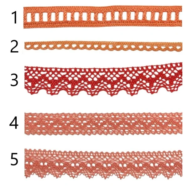 Puntilla de hilo naranja PC2-3