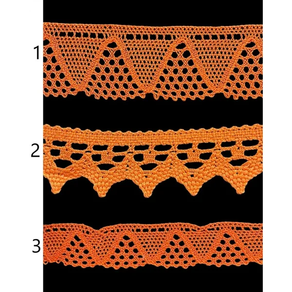 Puntilla de hilo naranja PC3-6