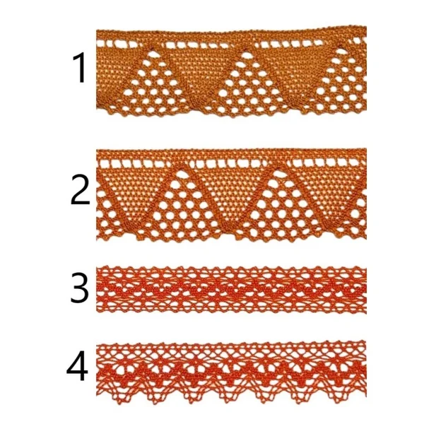 Puntilla de hilo naranja PC3-8