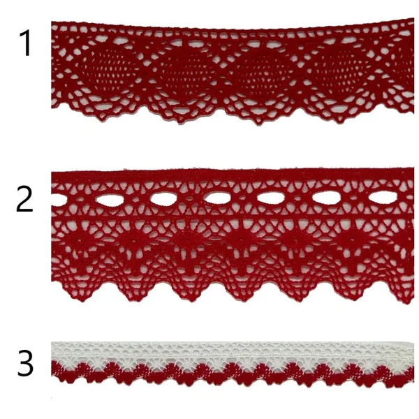 Puntilla de hilo Roja PC18-4