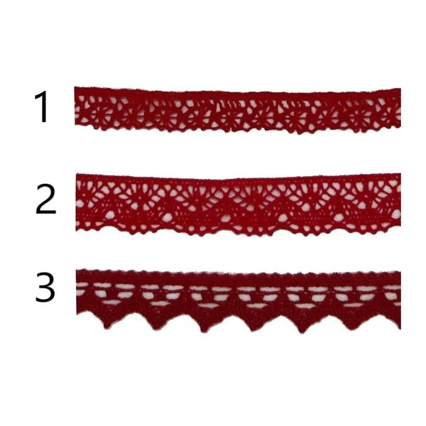 Puntilla de hilo Rojo PC17-4
