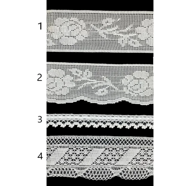 Puntilla y Entredós de hilo blanca PC66-6
