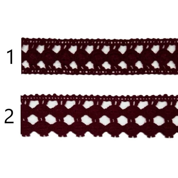 Puntilla y Entredós Rojo PC16-1