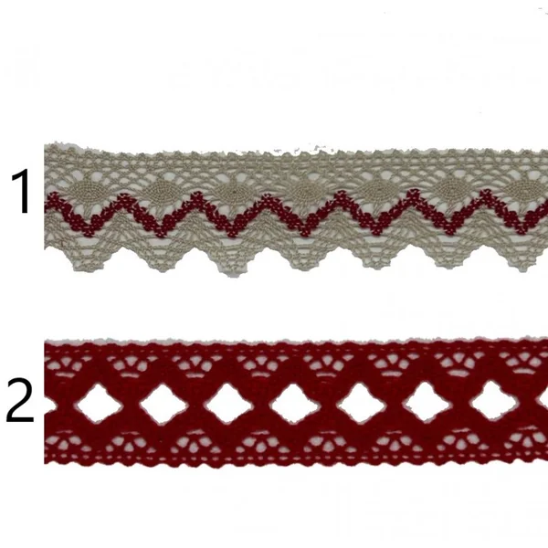 Puntilla y Entredós Rojo PC16-2