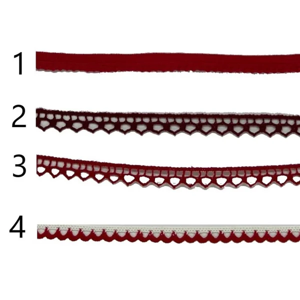 Puntilla y Entredós Rojo PC16-4
