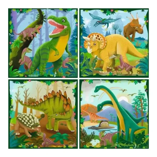 Ravensburger Rompecabezas Dinosaurios 4 Posters 4+ - Imagen 2
