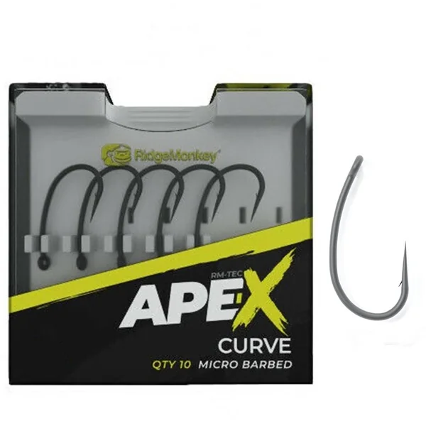 RIDGEMONKEY Anzuelos APE-X CURVE - Arapaima Fishing