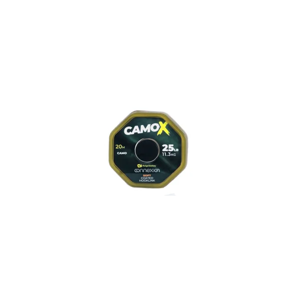 RIDGEMONKEY CamoX Soft Coated Hooklink 25lb - Arapaima Fishing