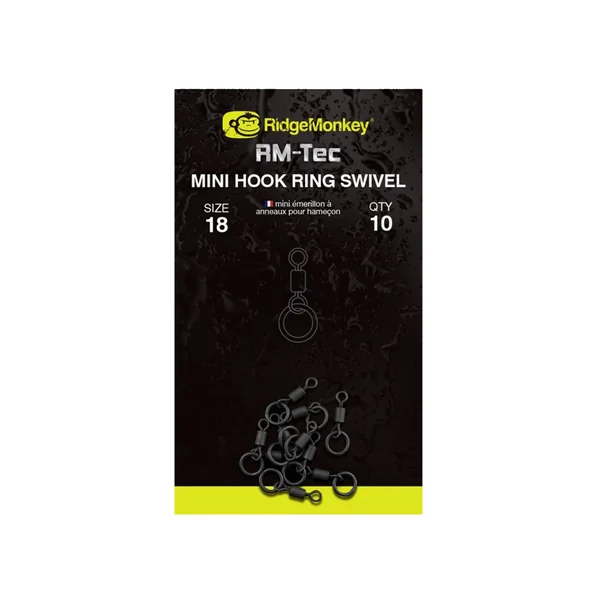 RIDGEMONKEY CONNEXION MINI HOOK RING SWIVEL SIZE 18
