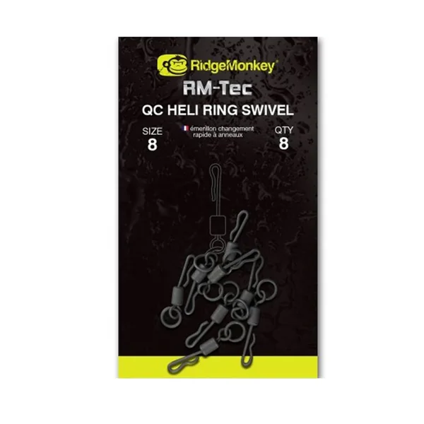 RIDGEMONKEY RM TEC QC HELI RING SWIVEL Nş 8