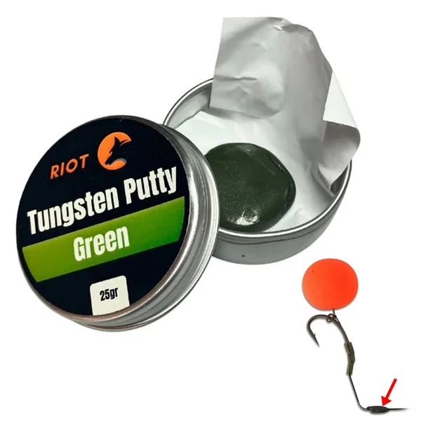 Riot Tungsten Putty Green 25gr - Arapaima Fishing