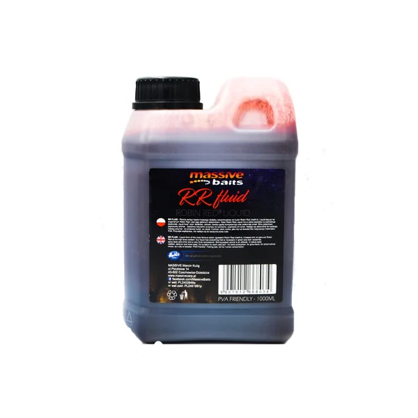 R.R FLUID ROBIN RED LIQUID 1L MASSIVE BAITS
