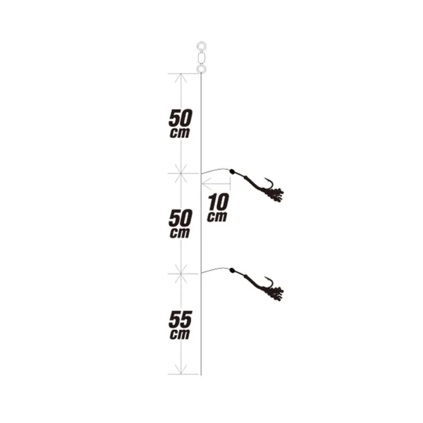 Sabiki Pargo Snapper Paternoster Rig Twin Pack - Imagen 2