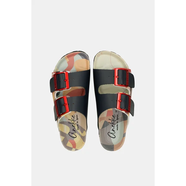 Sandalias bio azul marino Eikon - Imagen 2