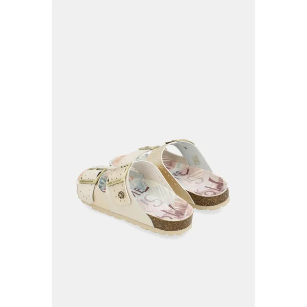 Sandalias bio de mujer dorado - Imagen 3