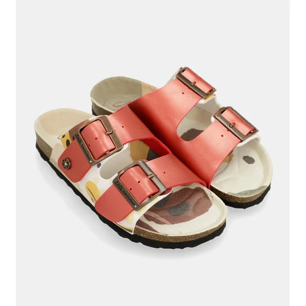 Sandalias bio multicolor rojas - Imagen 7