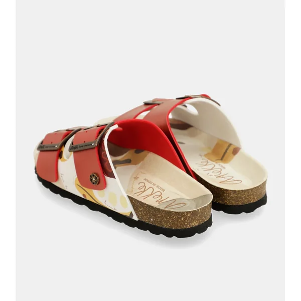 Sandalias bio multicolor rojas - Imagen 8
