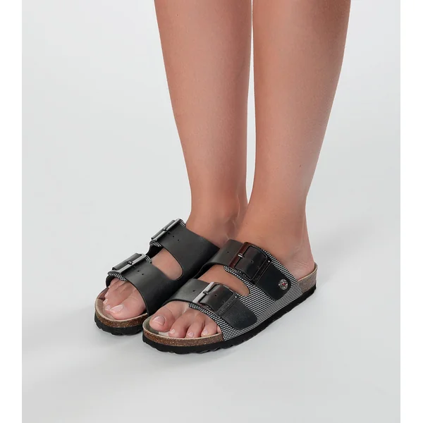 Sandalias bio negras Lunares - Imagen 2