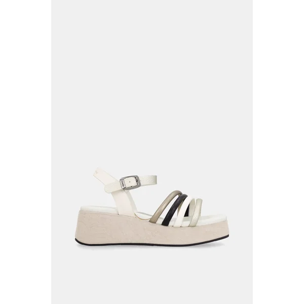 Sandalias con plataforma beige