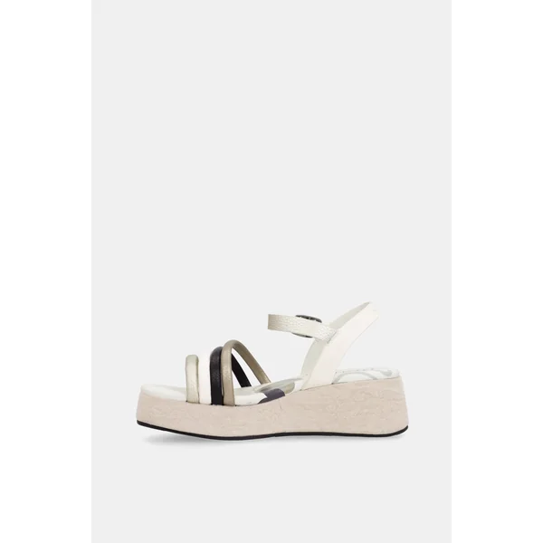 Sandalias con plataforma beige - Imagen 4