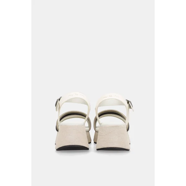 Sandalias con plataforma beige - Imagen 6