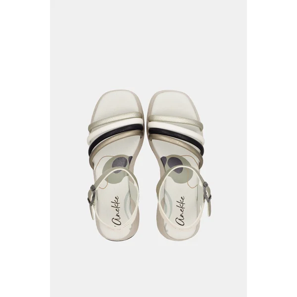 Sandalias con plataforma beige - Imagen 8