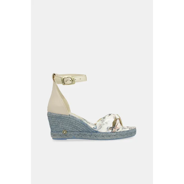 Sandalias de cuña azul Memories