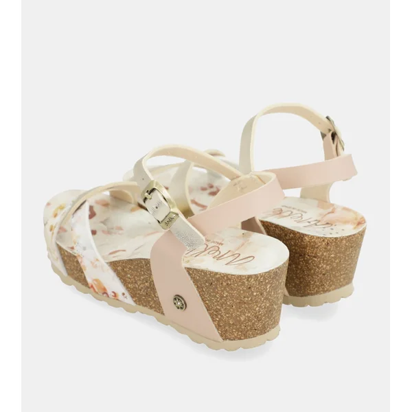 Sandalias de cuña bio tiras blancas - Imagen 6