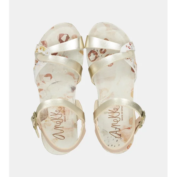Sandalias de cuña bio tiras blancas - Imagen 7