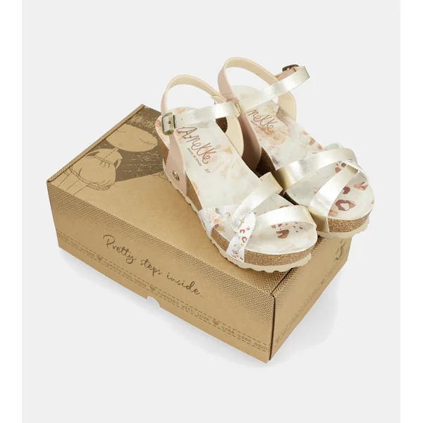 Sandalias de cuña bio tiras blancas - Imagen 8