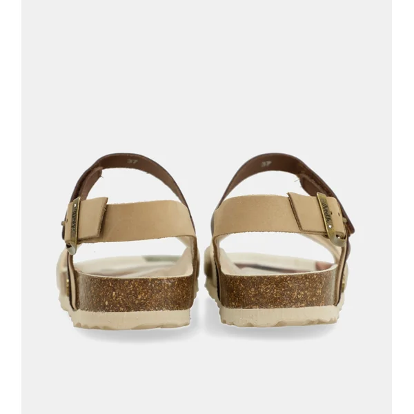 Sandalias oro y marrón - Imagen 8