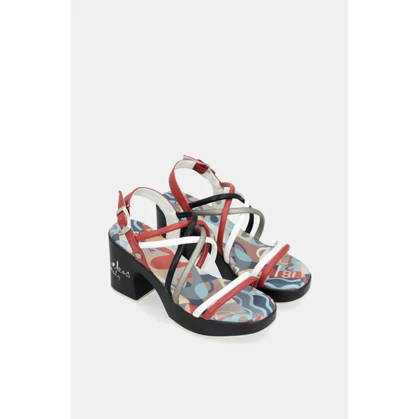 Sandalias plataforma y tacón Eikon