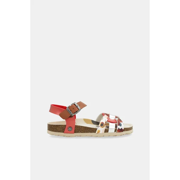 Sandalias tiras rojas Alma