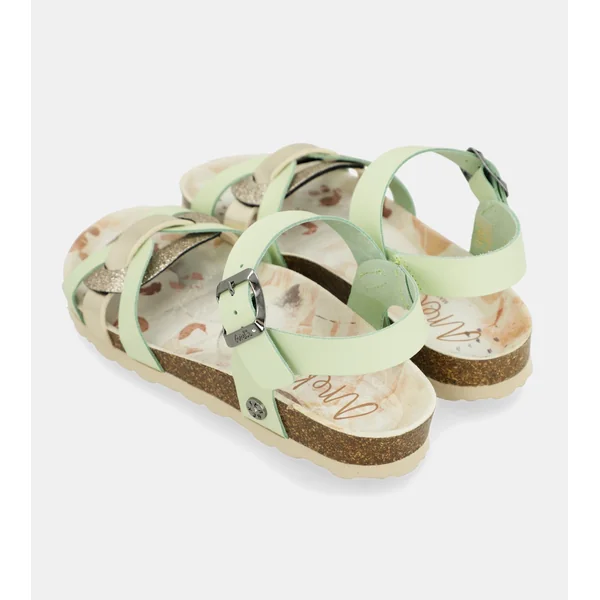 Sandalias tiras verde Memories - Imagen 5