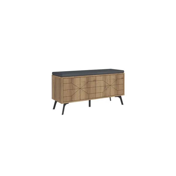 Scarpiera in legno "Dune" - 107 x 35 x 55 cm - Marrone