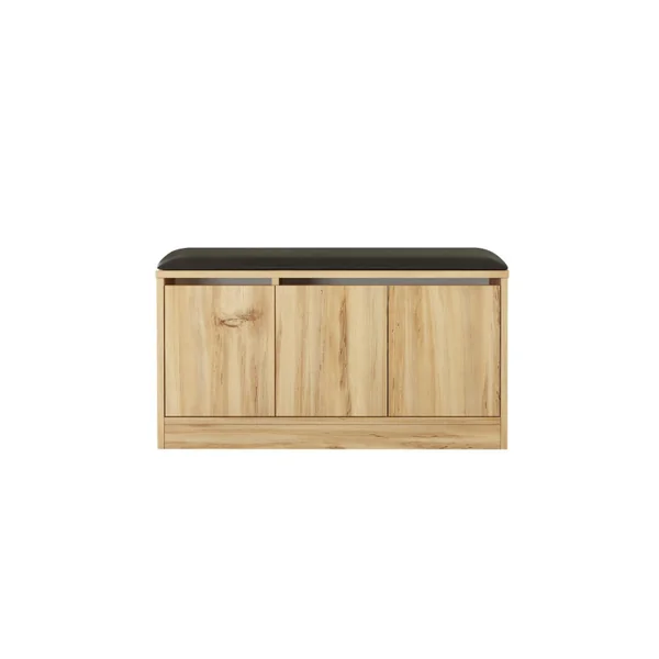 Scarpiera in legno "Mirko" - 90 x 35 x 45 cm - Beige