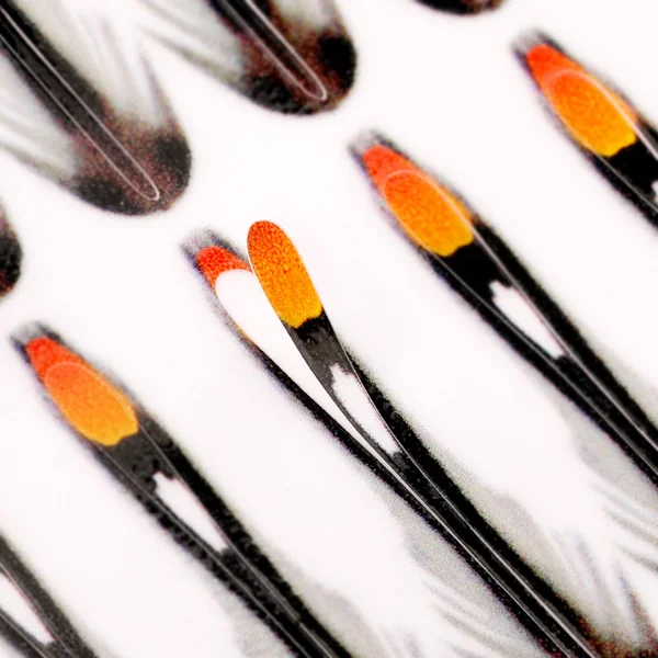 Semperfli Synthetic Jungle cock naranja caliente - Imagen 3