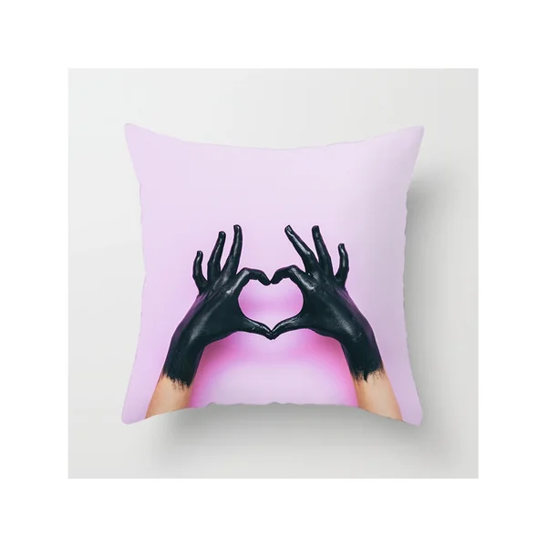 Serie Rosa Funda Decorativa de Almohada