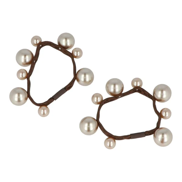 Set 2 Gomas para el Pelo con Perlas - Inca