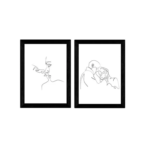 Set de 2 Láminas NACNIC Beso y Abrazo (A3)